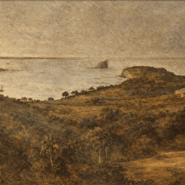 ChatGPT reconstruction of original Bauer 1804 painting (now lost). [Generated 2026 from a prompt by Gionni Di Gravio]