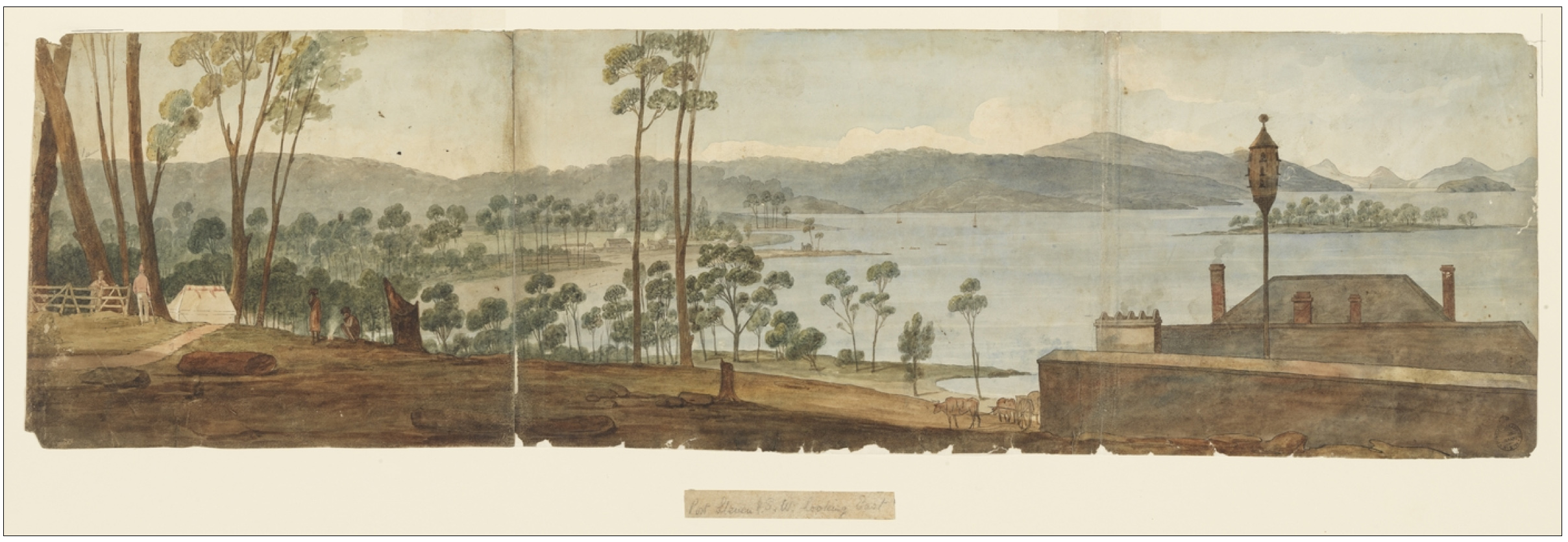 7. 'Port Stevens, New South Wales' by Augustus Earle 1825-1828 (Courtesy of State Library of NSW)