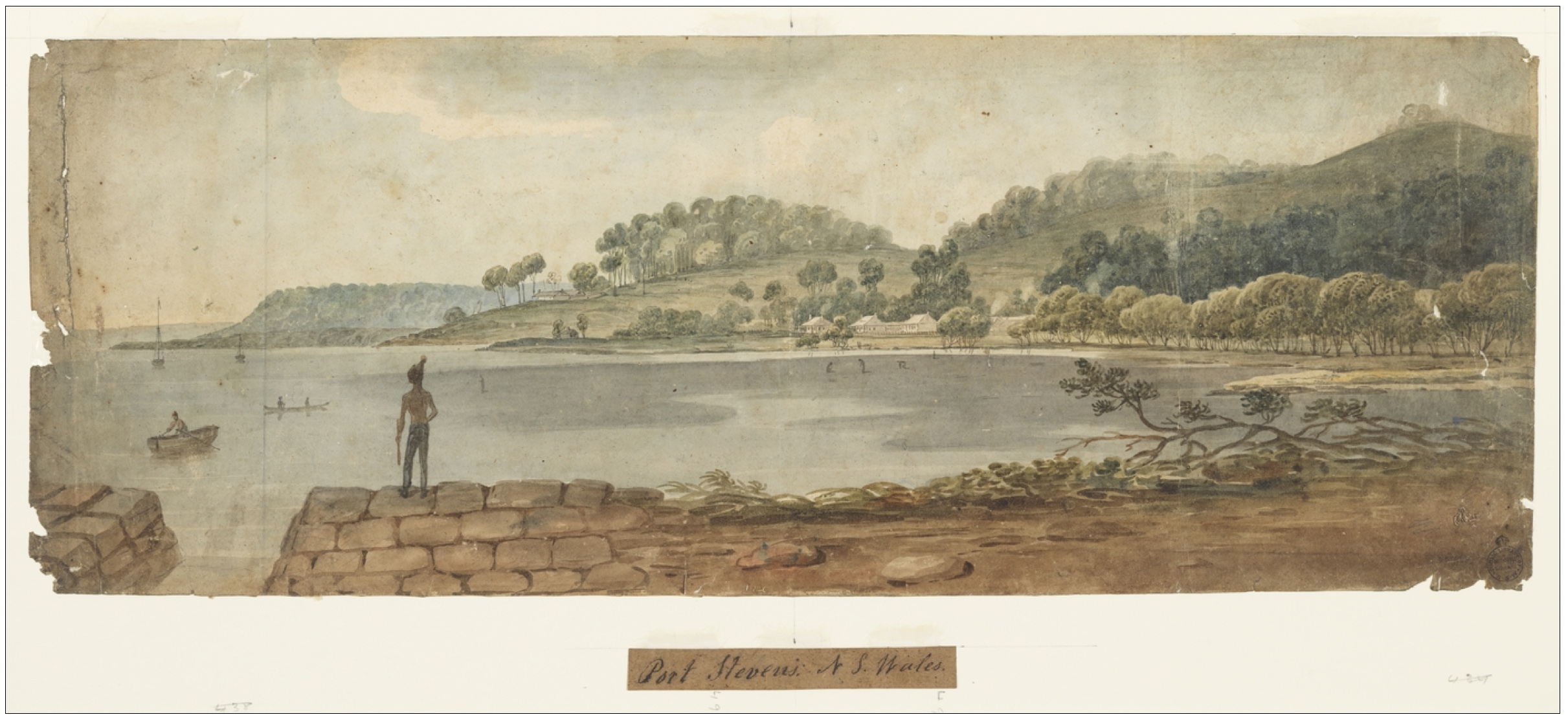 8. 'Port Stevens, New South Wales' by Augustus Earle 1825-1828 (Courtesy of State Library of NSW)