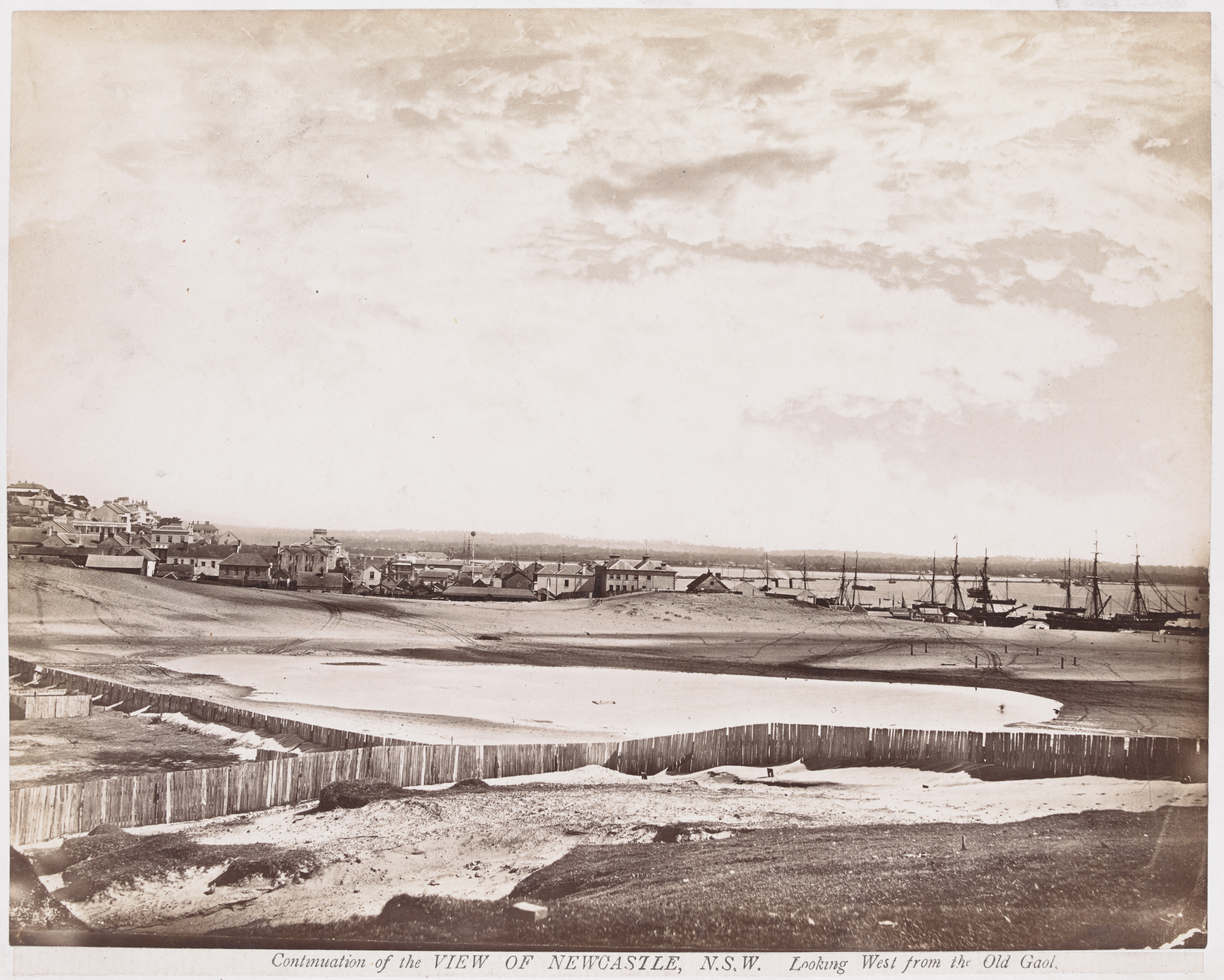 Continuation of View of Newcastle Looking West from the Old Gaol (H141653 - Courtesy of the State Library of Victoria)