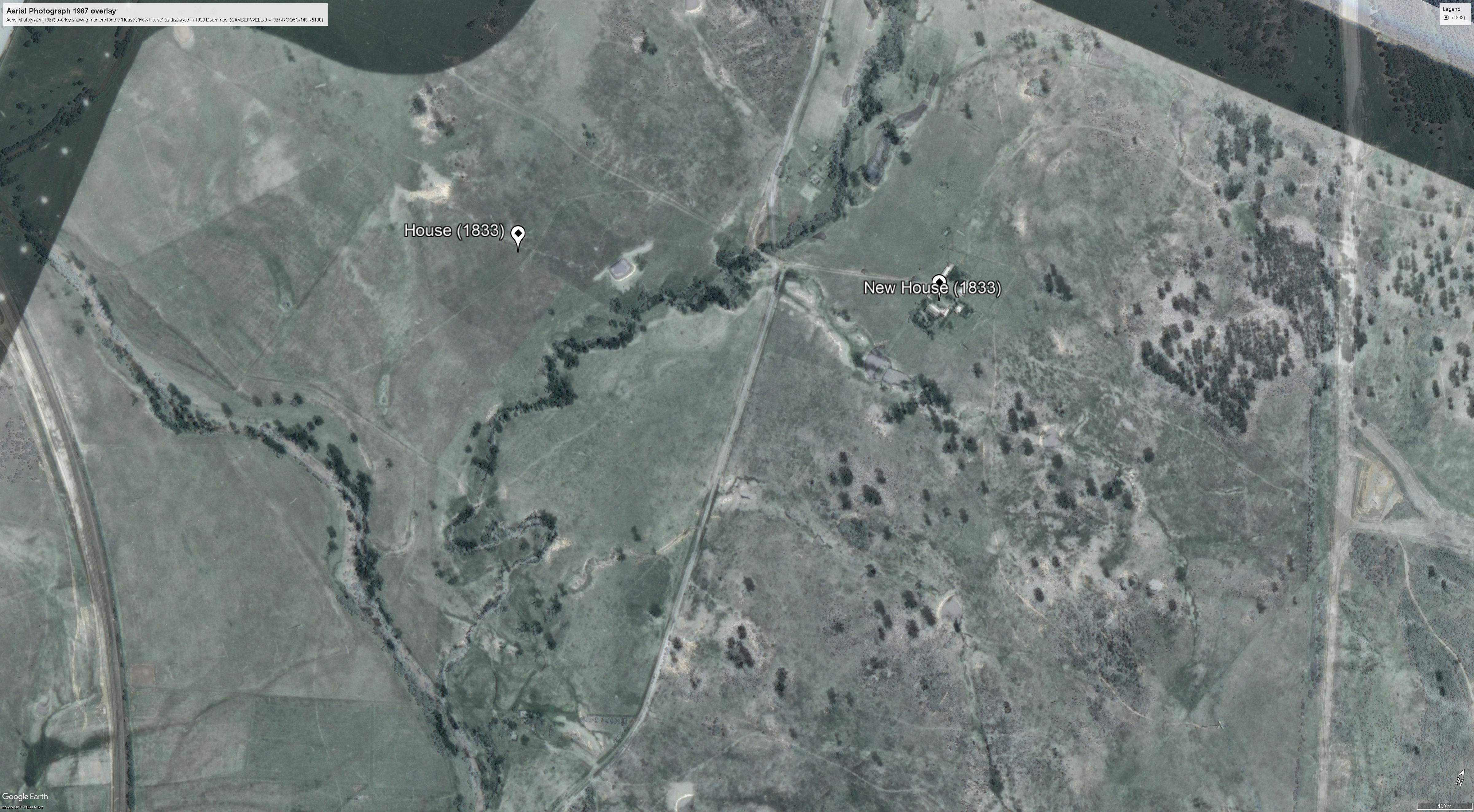 Aerial photo 1967 overlay (CAMBERWELL-01-1967-R005C-1481-51980