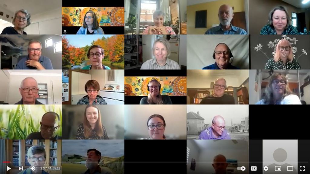 Zoom Screenshot of November 2021 Hunter Living Histories Zoom Participants