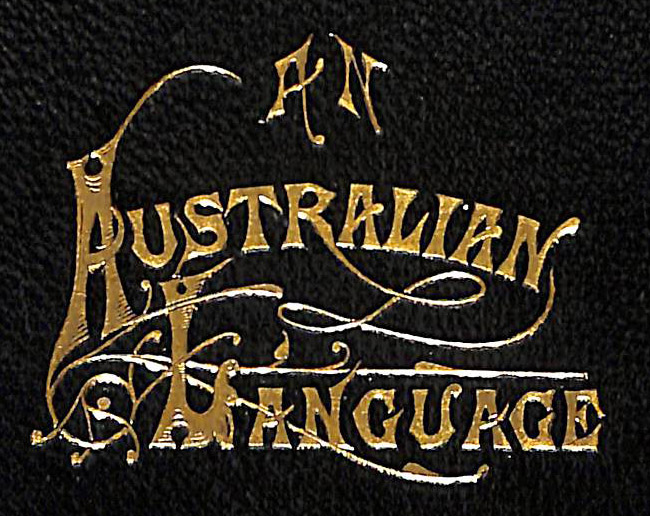 An Australian Language (Title)