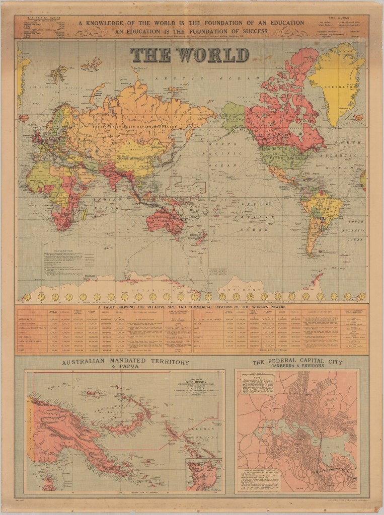 [Map] The World. Circa 1925-1926