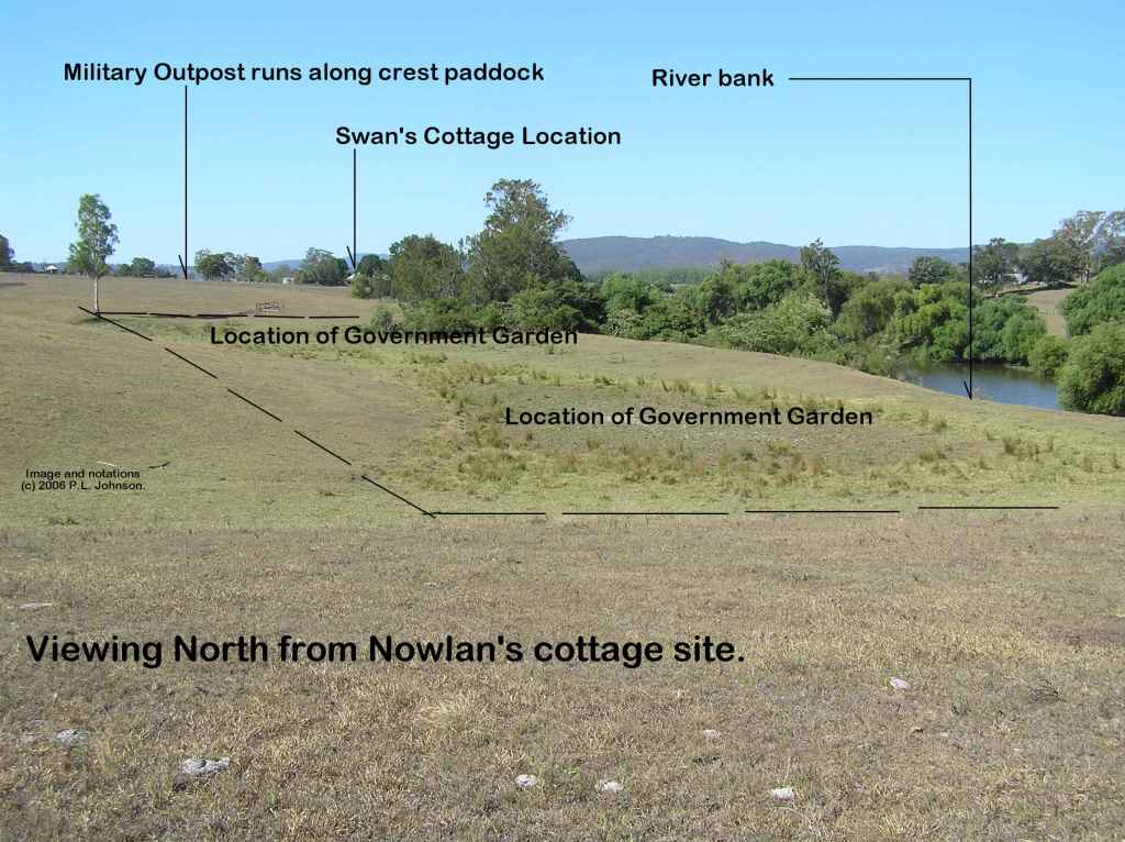 Possible site of Nowlan's residence at time of writing the diaries in 1823 (Image Credit: Peter Johnson)