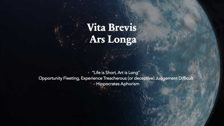 Vita Brevis Ars Longa - Translation and Meaning (Slide 2)