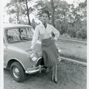 Model with Mini (1960s) (Photo: Courtesy Paul and Carole Hannan)
