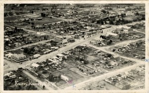Aerial view of Kurri Kurri, NSW, [n.d.] Courtesy of the Coalfields Heritage Group, based at the Sir Edgeworth David Memorial Museum at Kurri Kurri.