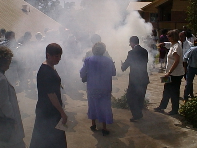 Yallarwah smoking ceremony guided by Uncle Bill Smith