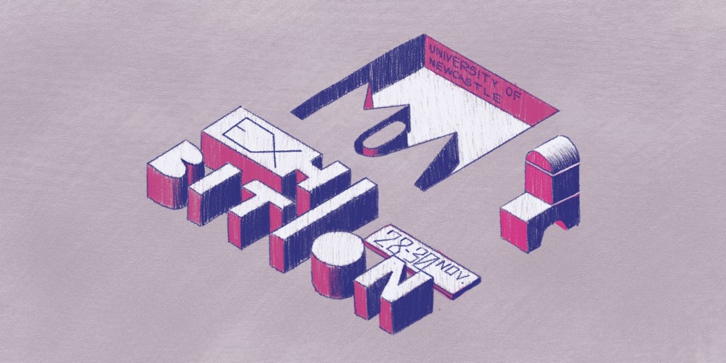 Masters of Architecture Graduate Exhibition 2023 [Sydney Show Exhibition Banner created by Timothy Burke]