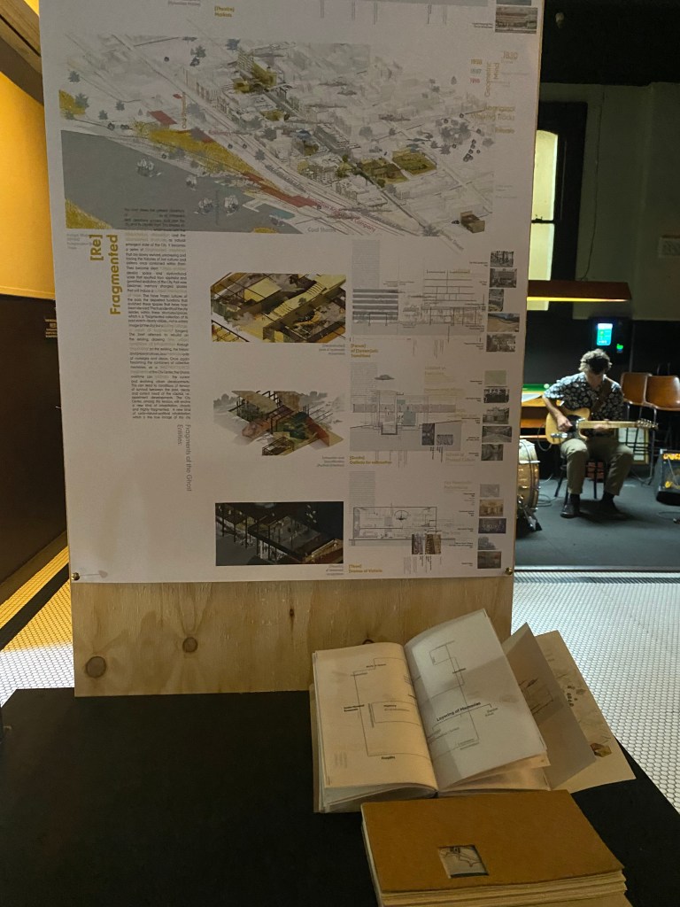 "Fragments of the Ghost Entities" Hunter Street Newcastle Concept Models and Panels in Exhibition