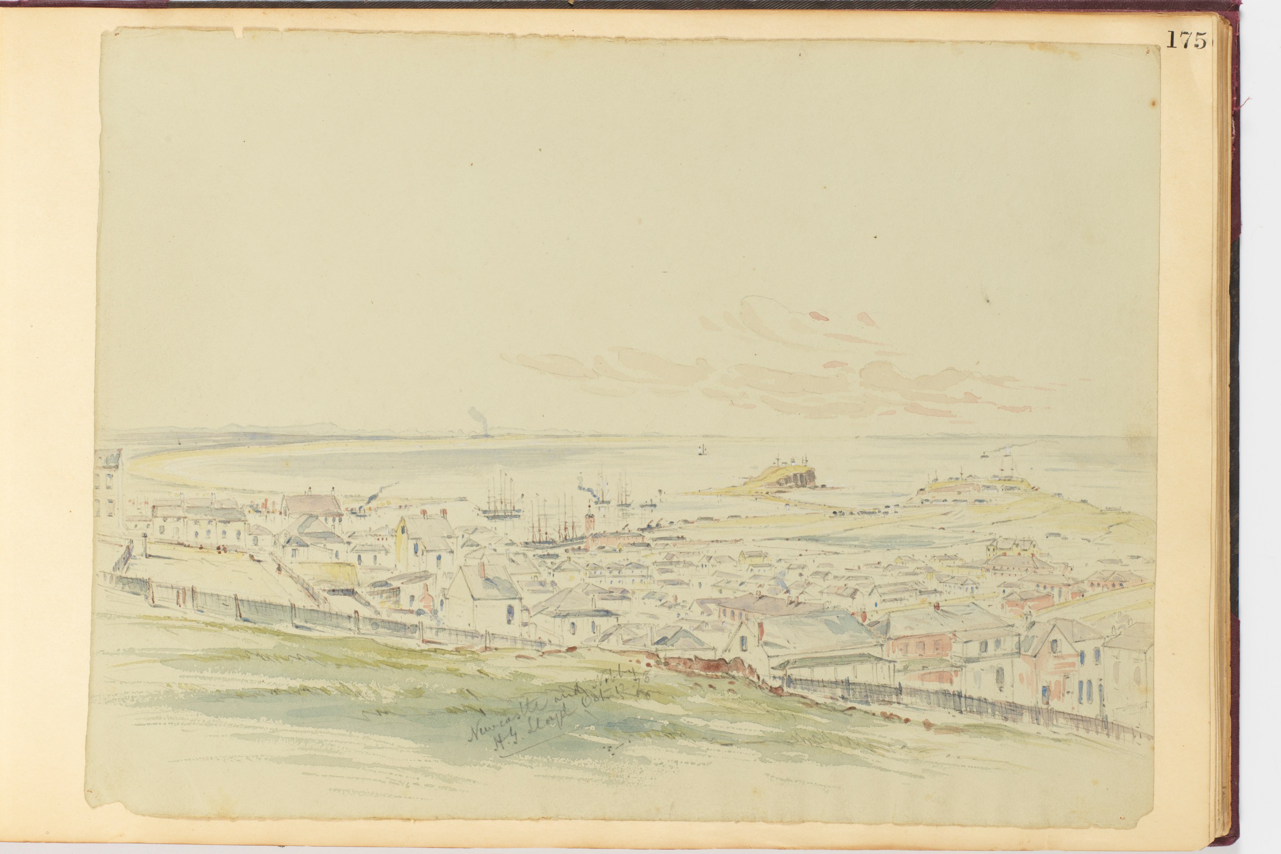 12 October 1878 f.175-Newcastle and Nobby by H.G. Lloyd Courtesy Dixson Library SLNSW