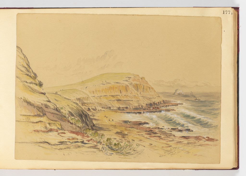 14 October 1878 f.177-Wreckage near the City of Newcastle by H.G. Lloyd (Courtesy of Dixon Library, SLNSW)
