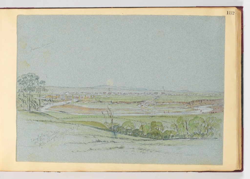 21 October 1878 f.182 -Singleton on the Hunter by H.G. Lloyd (Courtesy of Dixon Library, SLNSW)