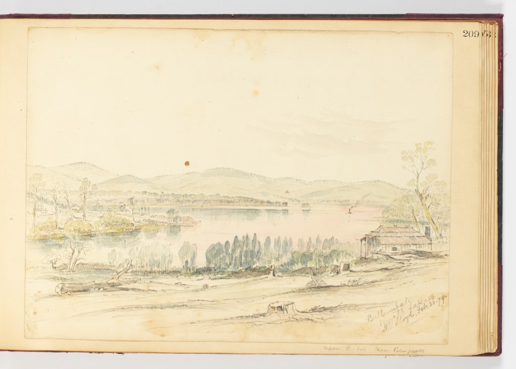 26 February 1879 f.209 Bullumbale Myall Lakes by H.G. Lloyd (Courtesy of Dixon Library, SLNSW)