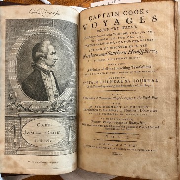 Title Page of Captain Cook's Voyage Round the World..(1790)