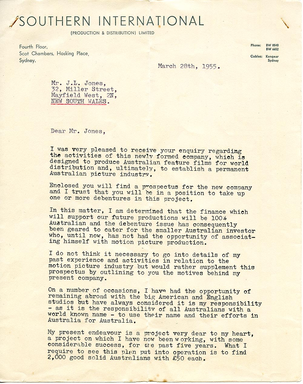 Chips Rafferty and Dream of Permanent Australian Picture Industry ...