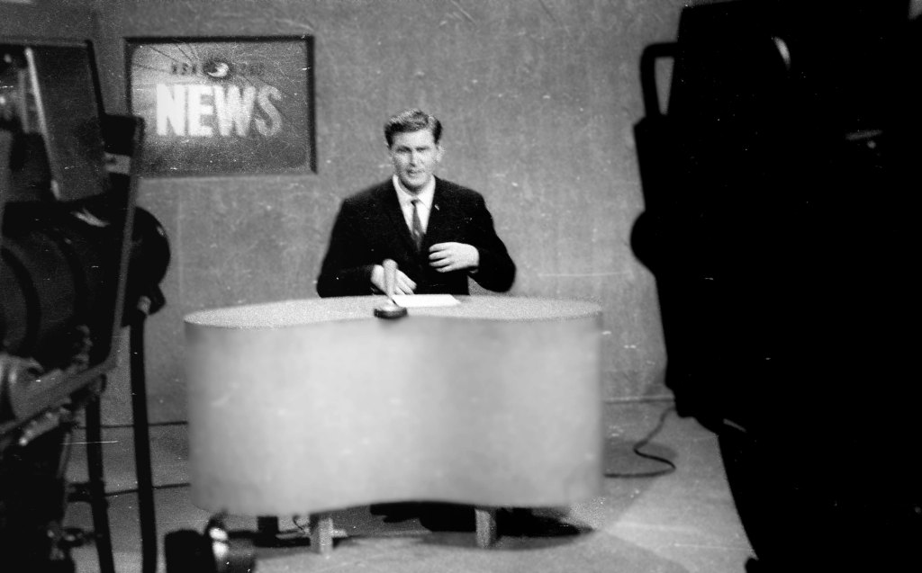 Opening News Broadcast with Murray Finlay, 1962 (Courtesy NBN Archive)