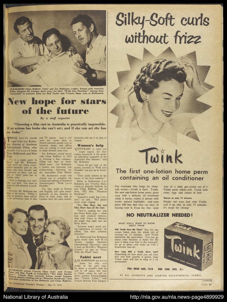 "New hope for stars of the future" Women's Weekly 9 May 1956 p.23 (Courtesy of TROVE http://nla.gov.au/nla.news-page4899929)
