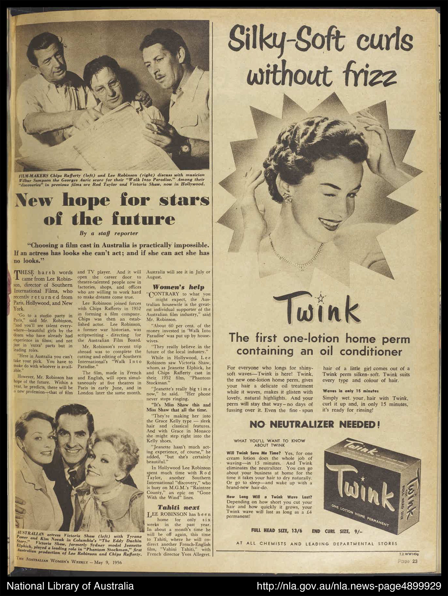 Chips Rafferty and Dream of Permanent Australian Picture Industry ...