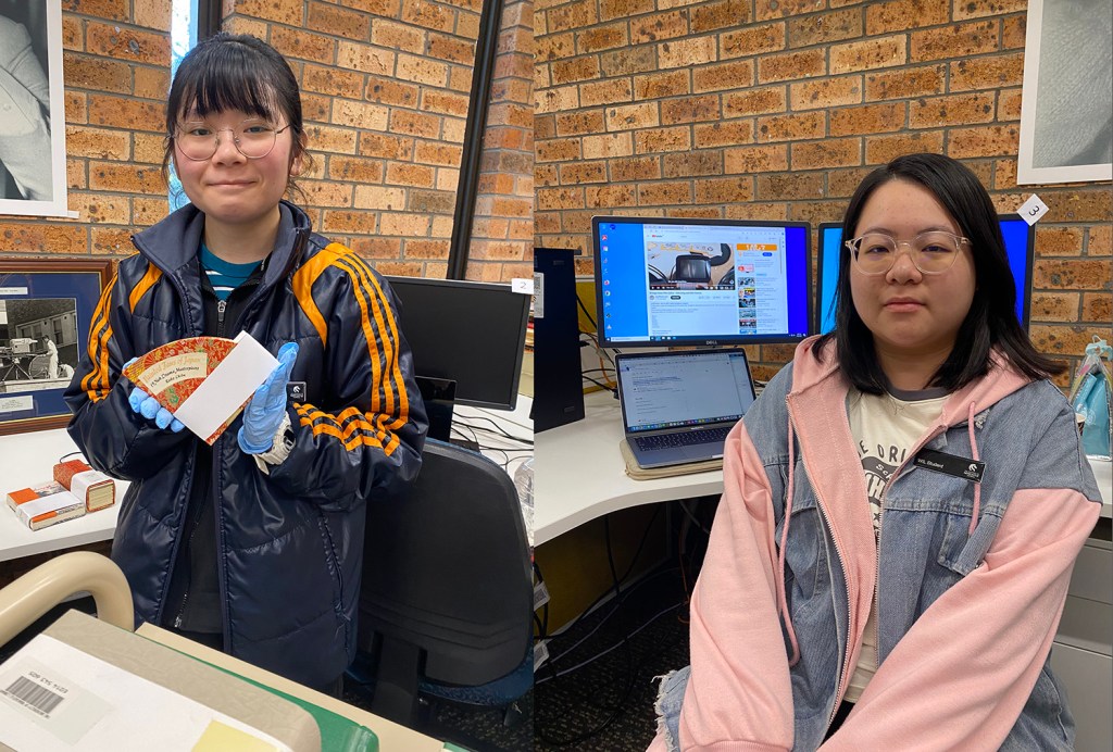 Kimika and Makayla in the GLAMx Lab