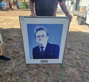 The Wagga Wagga Playhouse portrait of Colin Anderson, an image looking for a home [Photo: Roland Bannister]
