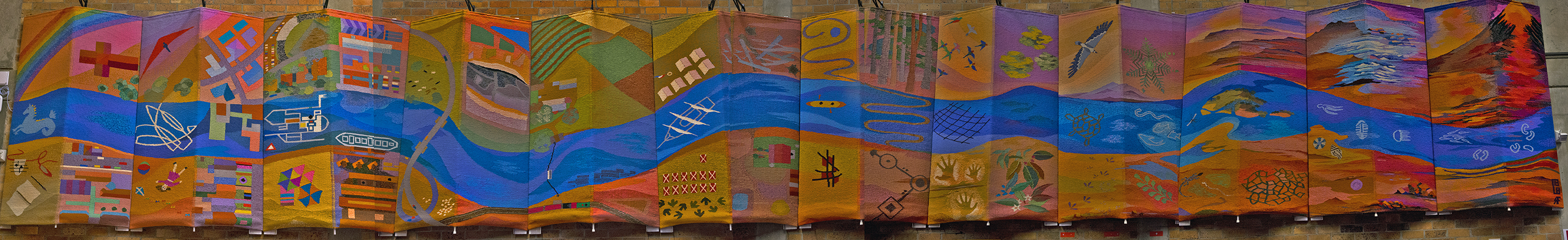 The Hunter Tapestry at the Great Hall, University of Newcastle, Australia. Photo taken by Charlie Hardy 2015.