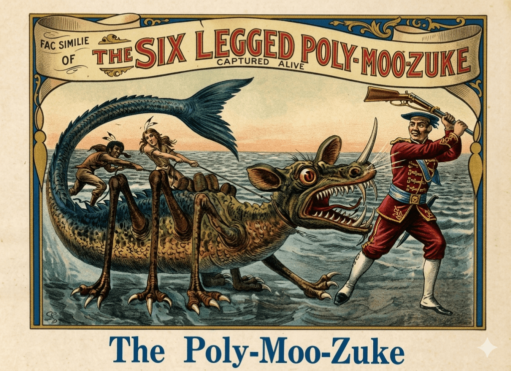 The Six-Legged Poly-Moo-Zuke [Enhanced using the Prompt Cowboy, then Gemini processing - Gionni Di Gravio March 2026]
