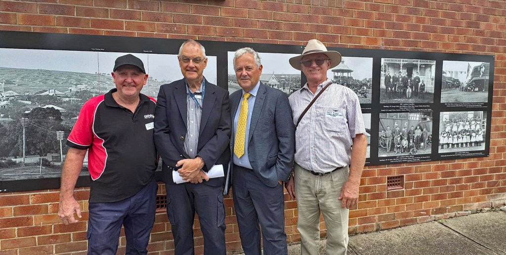 From Left to Right: Peter Young (GenR8 Printing); Robert Watson; Lord Mayor Cr. Dr Ross Kerridge; Bruce McLean (Lambton Residents Group) [Photo Credit: Cr. Mark Brooker]