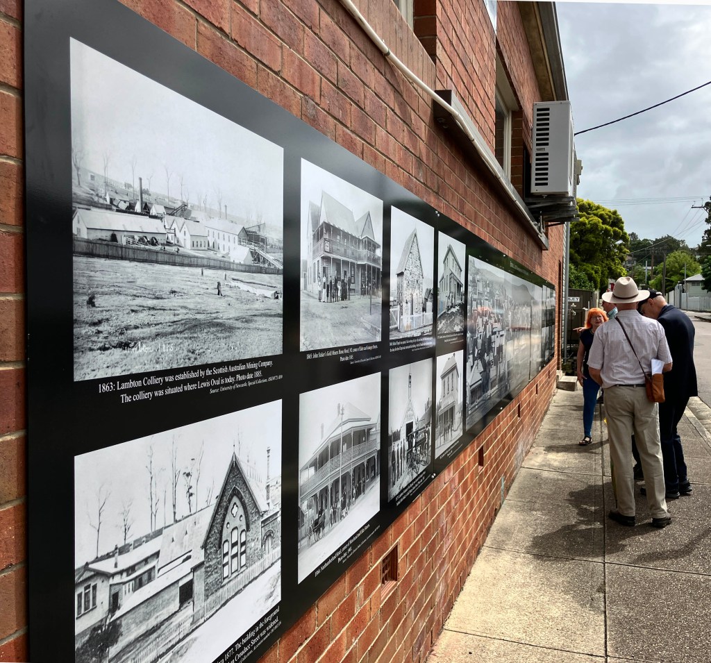 Lambton Mural - 4 March 2025 on Corner of Grainger and Elder Streets, Lambton.
