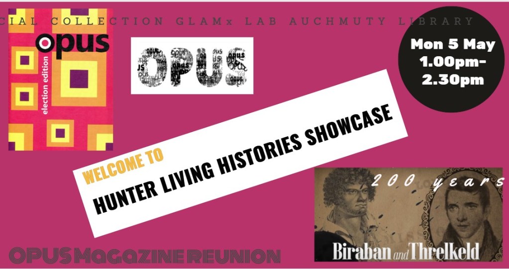 Hunter Living Histories May 2025 Showcase Poster