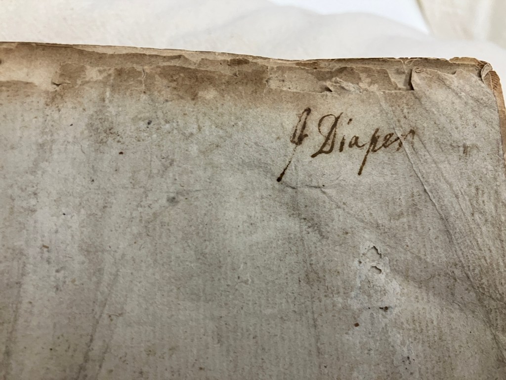 "J. Diapen" or "Diafen" circa early 18th century?