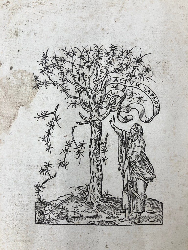 Noli Altum Sapere Eusebius 1544