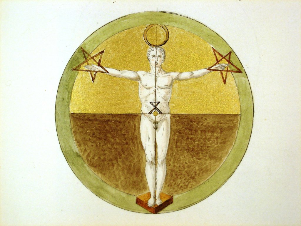 Illustrated figure from Talismans Cabalistiques Magiques, grands secretes des Planettes. (1704)