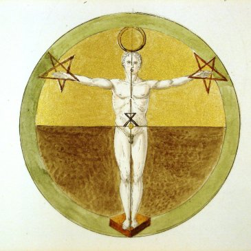 Illustrated figure from Talismans Cabalistiques Magiques, grands secretes des Planettes. (1704)