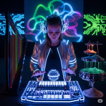 Musical Futurist (AI Generator: Google Gemini)