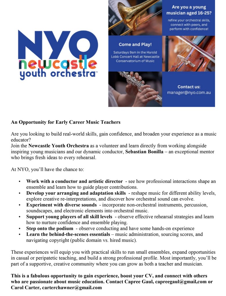 An Opportunity for Early Career Music Teachers
