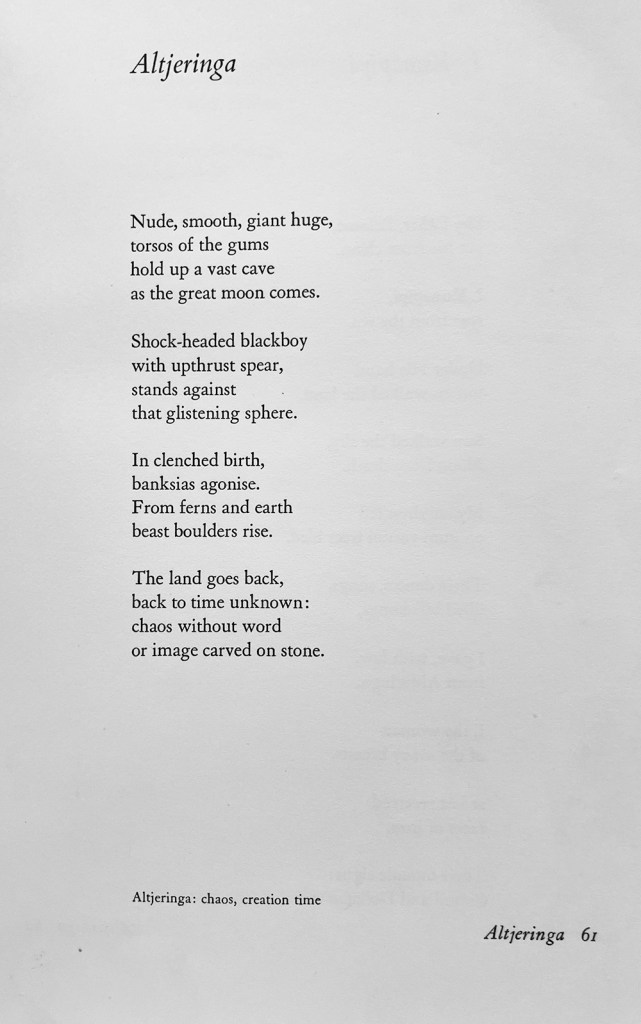 Roland Robinson. Altjeringa and other Aboriginal Poems (Reed, 1970)