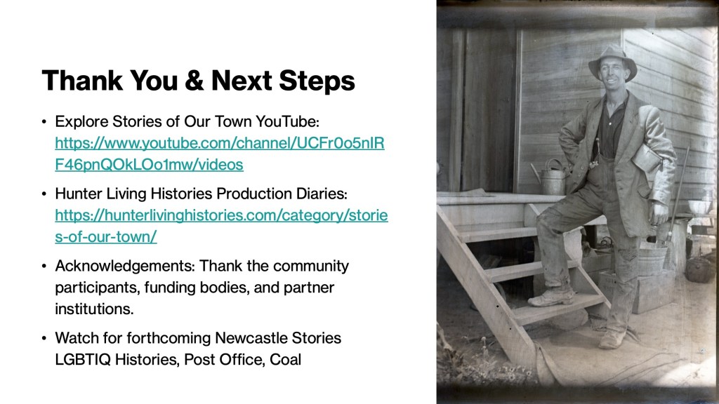 Bringing Out The Stories of Your Town (ASA2025) Slide 23 Thank You and Next Steps