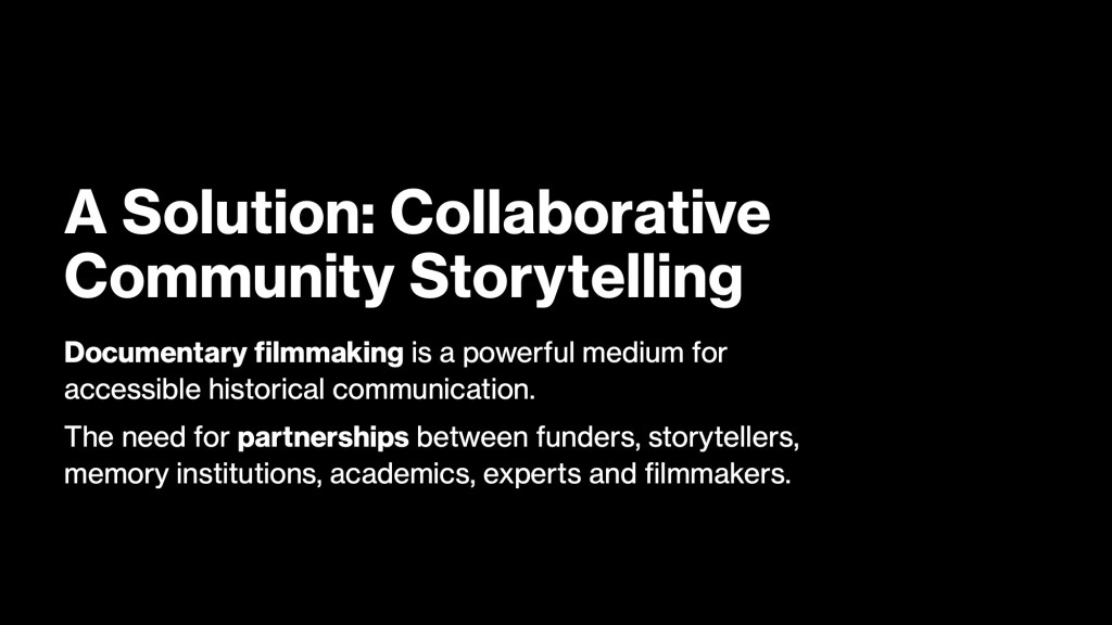 Bringing Out The Stories of Your Town (ASA2025) Slide 5 The Solution: Collaborative Community Story Telling