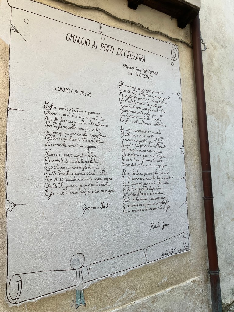 Cervara, Poems (Photo: Gionni Di Gravio)