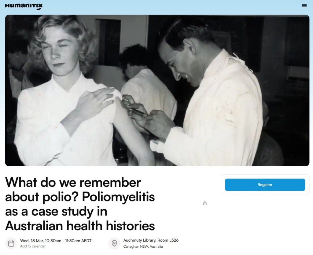 What do we remember about polio? Poliomyelitis as a case study in Australian health histories