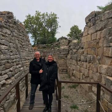 Leni and Marguerite Visiting Troy