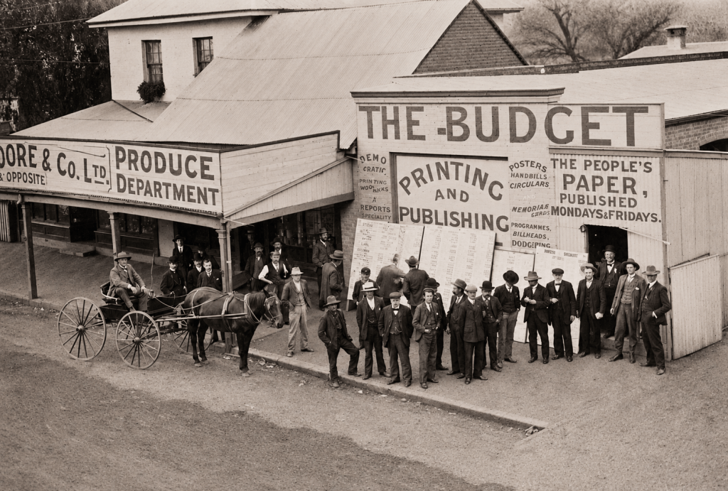 AI restored Image of the Budget building