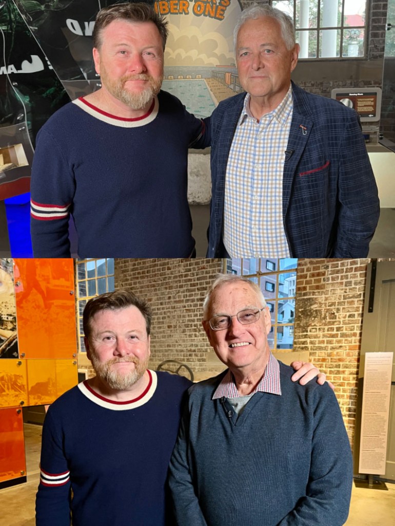 Glenn with Dr Ross Kerridge and Robert Watson