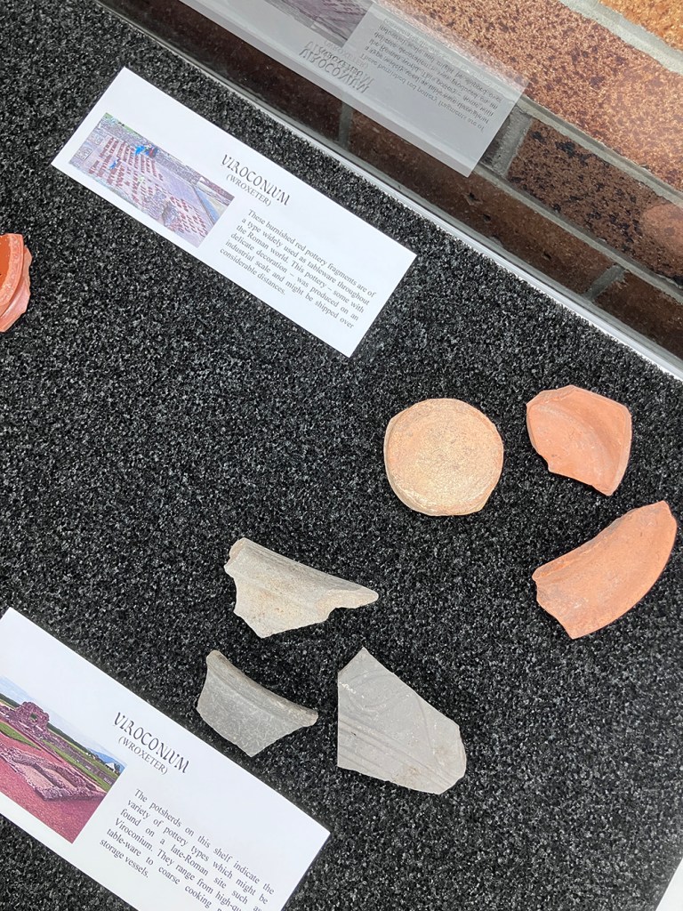 2000 year old artefacts from Viroconium Cornovii Roman Britain. 